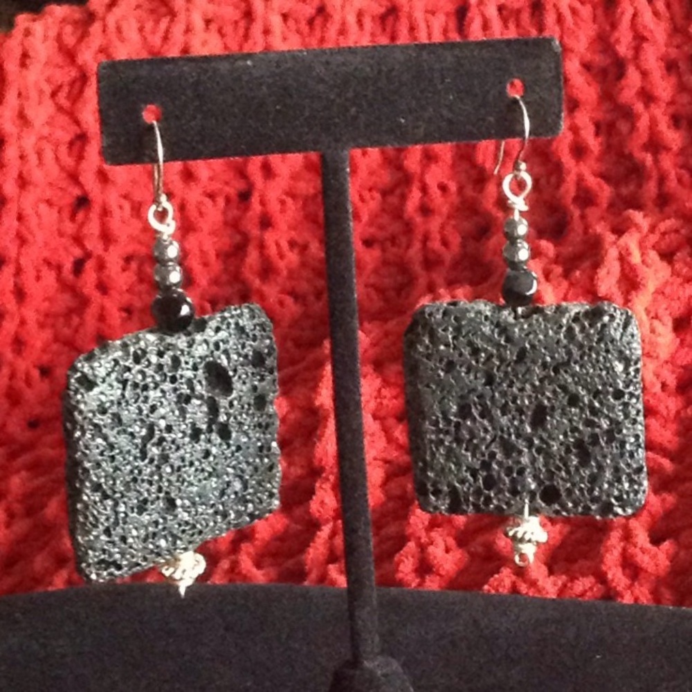 Handmade Lava earrings